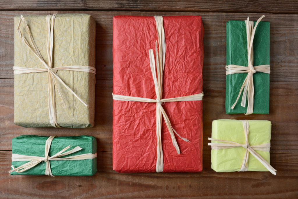 Boxes of gifts, to represent subscription boxes