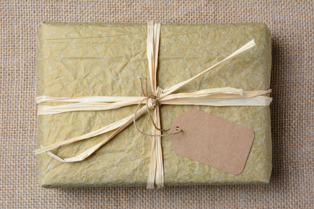 Subscription box nicely wrapped