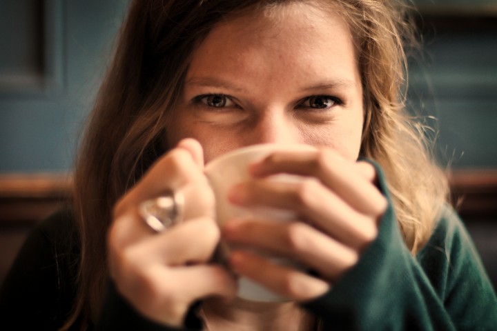 girl drinking coffee ready for summer internship