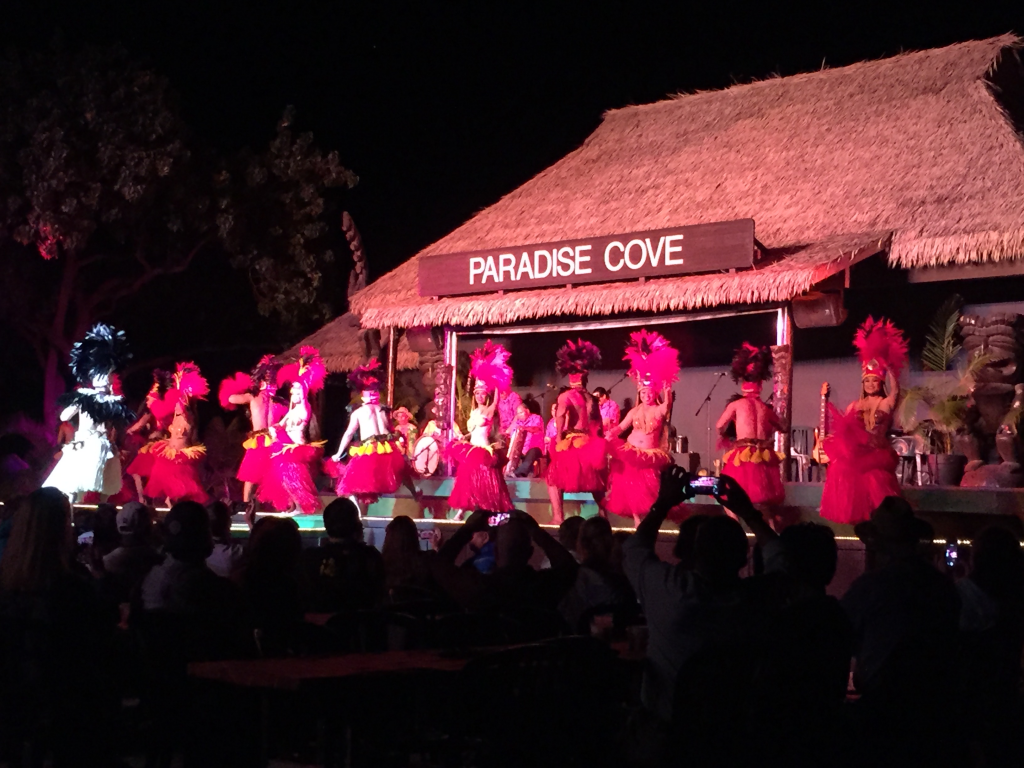 Polynesian dancers on stage