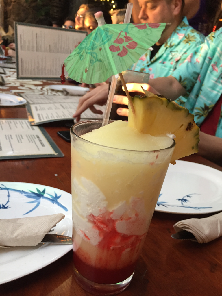 Tropical drink with umbrella at Prosparadise