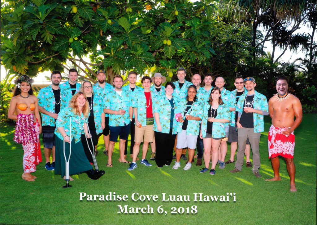 Team in Hawaiian shirts at Prosparadise